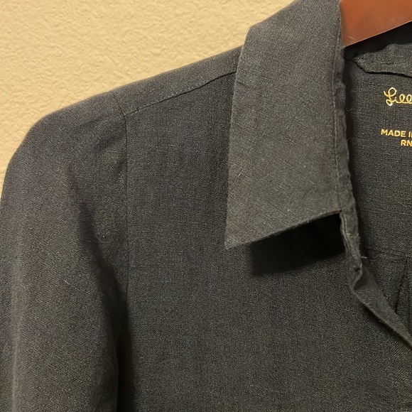 Lilly Pulitzer Bethanne Knee Length Dress, buttondown, black, pockets, size 2 - Picture 9 of 16